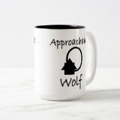 J.H.ソーントンの「親しみやすい狼」アート ツートーンマグカップ (正面右)