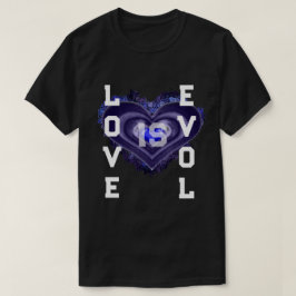 J.H. ThorntonによるLOVE IS EVIL V2 Tシャツ
