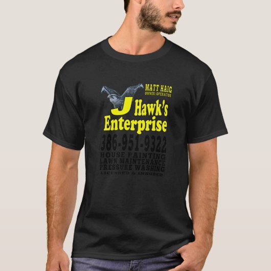 J Hawk Lawn Care Premium Tシャツ (正面)