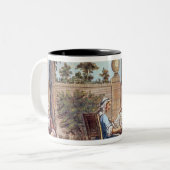 J. Hintonが刻む絹作り ツートーンマグカップ (正面左)