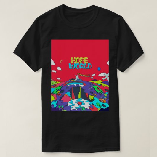 J-Hope WorldアルバムアートグラフィックTシャツ Tシャツ (デザイン正面)