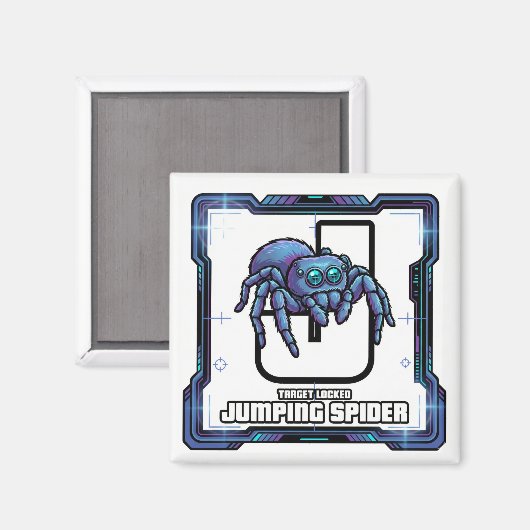 J is for Jumping Spider – GTA Style ABC Learning マグネット (正面/裏面)