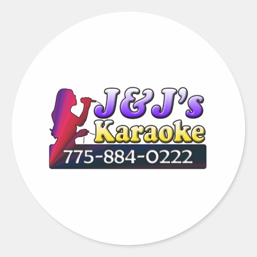 J&Jカラオケ ラウンドシール (正面)