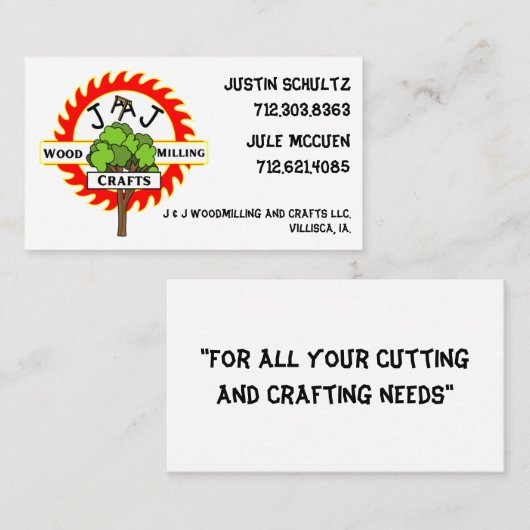 J & J名刺 名刺 (正面/裏面)