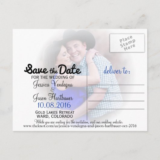 J+J日付の保存 案内ポストカード