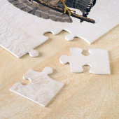 J.J. Audubon (赤い背負われたタカ) (1829年) ジグソーパズル (側面)