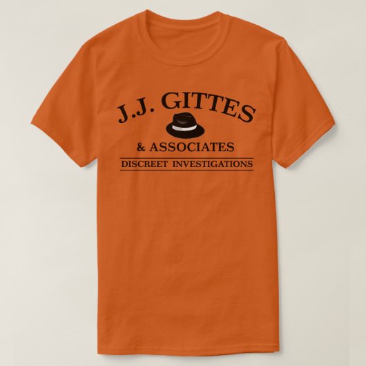 J J Gittes discreetな調査 Tシャツ (デザイン正面)
