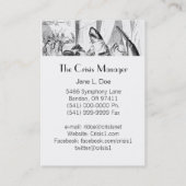 J J Grandvilleカスタマイズ可能なメディエーターのカード 名刺 (裏面)