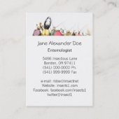 J J Grandville昆虫学者名刺 名刺 (裏面)