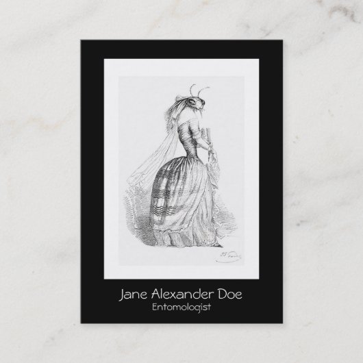 J J Grandville昆虫学者名刺 名刺 (正面)