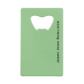 J.J.Rawlings、ガーナの大統領、ジェリー・ローリングス クレジットカード栓抜き (裏面)