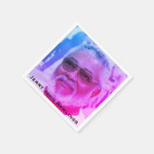 J.J.Rawlings、ガーナの大統領、ジェリー・ローリングス スタンダードカクテルナプキン (角)