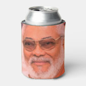 J.J.Rawlings、ガーナの大統領、ジェリー・ローリングス 缶クーラー (缶正面)