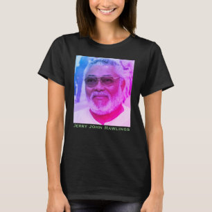 J.J.Rawlings、ガーナの大統領、ジェリー・ローリングス Tシャツ