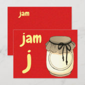j - jamフラッシュカード ポストカード (正面/裏面)