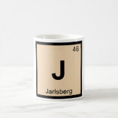 J - Jarlsbergのチーズ化学周期表 コーヒーマグカップ (中央)