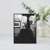 J.-K.ユスマンズウッドカット ポストカード (スタンド正面)