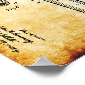 J.MブラウニングM1911ピストル特許ポスター ポスター (角)