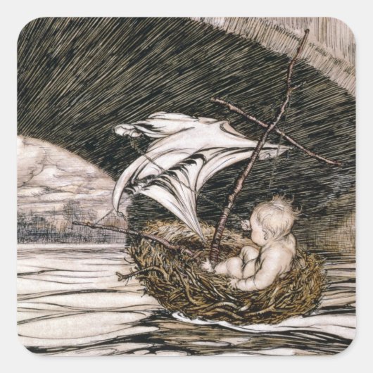 J.M.バリー |彼は橋の下を通り過ぎ来 スクエアシール (正面)