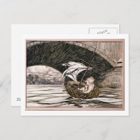 J.M.バリー |彼は橋の下を通り過ぎ来 ポストカード (正面/裏面)