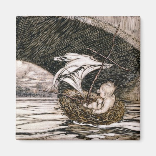 J.M.バリー |彼は橋の下を通り過ぎ来 マグネット (正面)