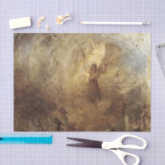 J.M.W.ターナーによって太陽の下に立つ天使 薄葉紙 (クラフト)