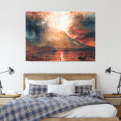 J.M.W.ターナーによる噴火のヴェスビウス（1820年） キャンバスプリント (インサイチュ (寝室))