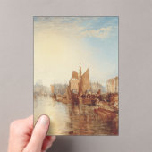 J.M.W. Turner: Harbor of Dieppe Romantic Fine Art アクリル招待状 (インサイチュ (ポータブル))