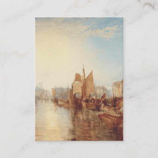 J.M.W. Turner: Harbor of Dieppe Romantic Fine Art エンクロージャーカード (正面)
