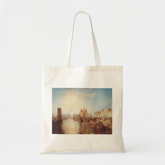 J.M.W. Turner: Harbor of Dieppe Romantic Fine Art トートバッグ (正面)
