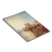 J.M.W. Turner: Harbor of Dieppe Romantic Fine Art ノートブック (右側)