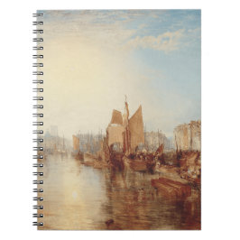 J.M.W. Turner: Harbor of Dieppe Romantic Fine Art ノートブック