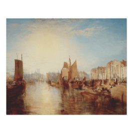 J.M.W. Turner: Harbor of Dieppe Romantic Fine Art ポスター