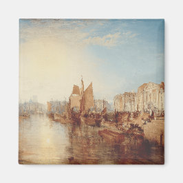 J.M.W. Turner: Harbor of Dieppe Romantic Fine Art マグネット