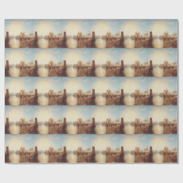 J.M.W. Turner: Harbor of Dieppe Romantic Fine Art ラッピングペーパー