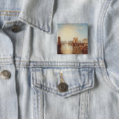 J.M.W. Turner: Harbor of Dieppe Romantic Fine Art 缶バッジ (インサイチュ)