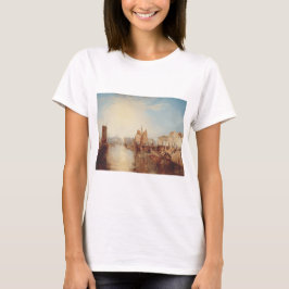 J.M.W. Turner: Harbor of Dieppe Romantic Fine Art Tシャツ