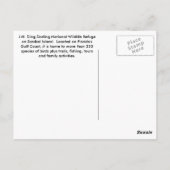 J N Ding Darling国立野生動物避難用はがき ポストカード (裏面)