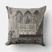 J. Newtoが刻むいちごの丘の階段 クッション (正面)