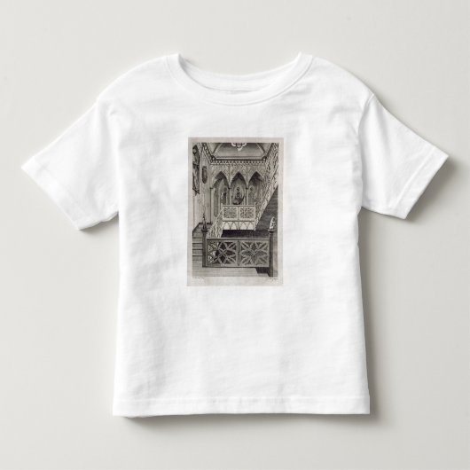 J. Newtoが刻むいちごの丘の階段 トドラーTシャツ (正面)