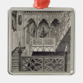 J. Newtoが刻むいちごの丘の階段 メタルオーナメント (正面)