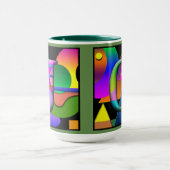 J O Monogramed、初期コーヒーマグ マグカップ (中央)