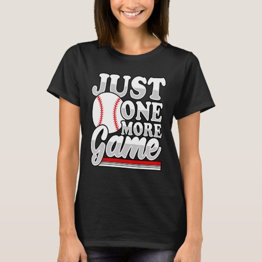 J One Moreゲーム野球ゲームデイ野球選手 Tシャツ (正面)