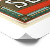 J Pコーツ裁縫コットンヴィンテージ広告 ポスター (角)