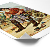 J & PスレッドアンティークAd ポスター (角)