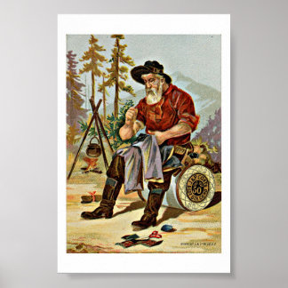 J & PスレッドアンティークAd ポスター