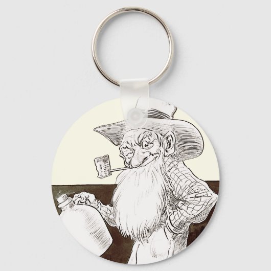 J Pベルナルムーンシナー（セピア） キーホルダー (正面)