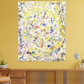 J. P. – きらめく物質 – 1946 - キャンバスプリント (インサイチュ (リビング))