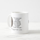 J.P. どこかに得ることの方のモーガンの第一歩 コーヒーマグカップ (正面左)