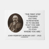 J.P. どこかに得ることの方のモーガンの第一歩 ドアマット (正面)